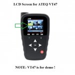LCD Screen Display Replacement for ATEQ VT47 TPMS Tool